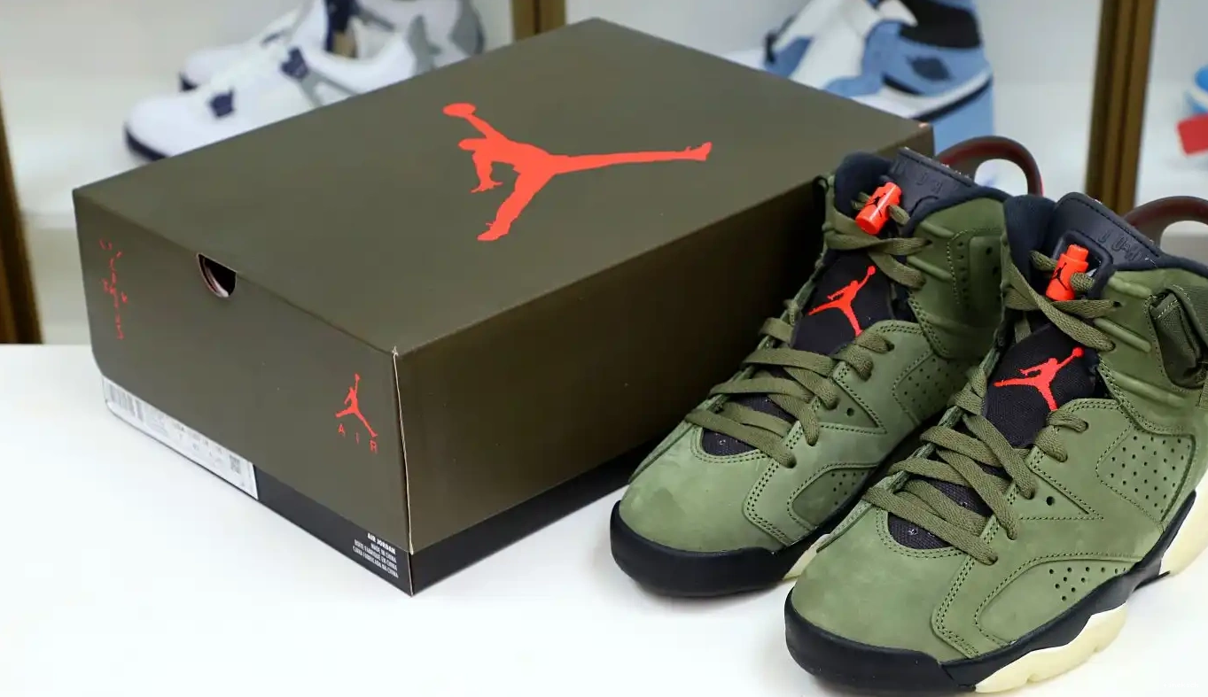SCOTT TRAVIS AIR X JORDAN RETRO 'OLIVE' 6 0606